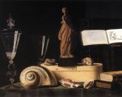 Still Life With Statuette And Shells - 塞巴斯蒂安·斯托斯科夫